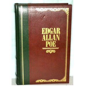 Edgar Allan Poe Leather Bonded Book 1985 Has 751 Pages Stories Novel Poems